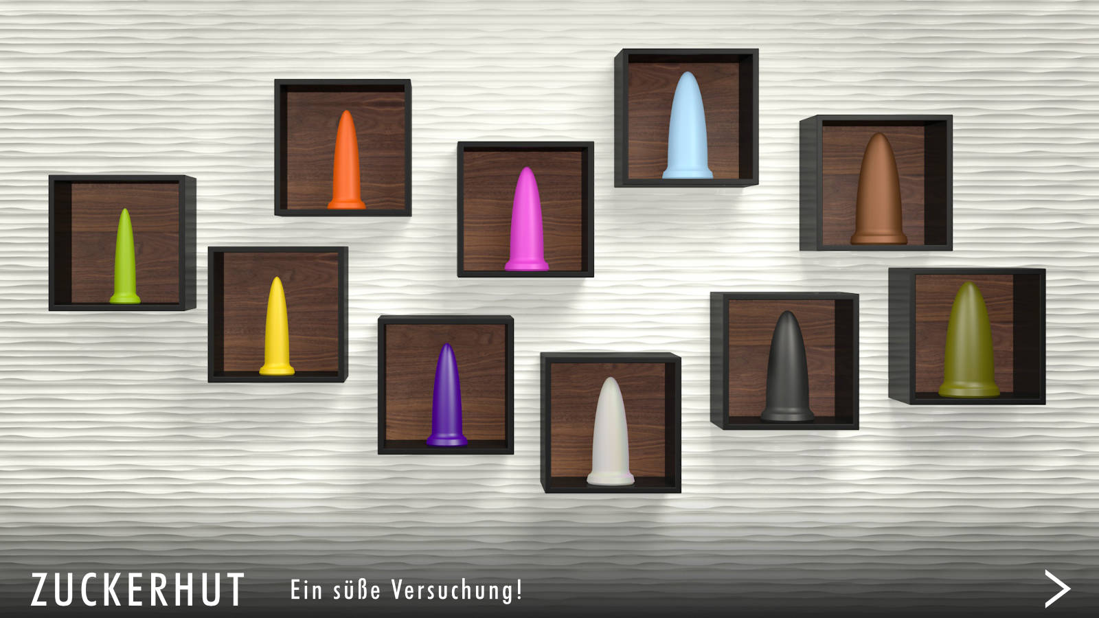 ZUCKERHUT, Konischer Analplug, ergonomisch optimiert, handgefertigt, additionsvernetztes 2K-Silikon