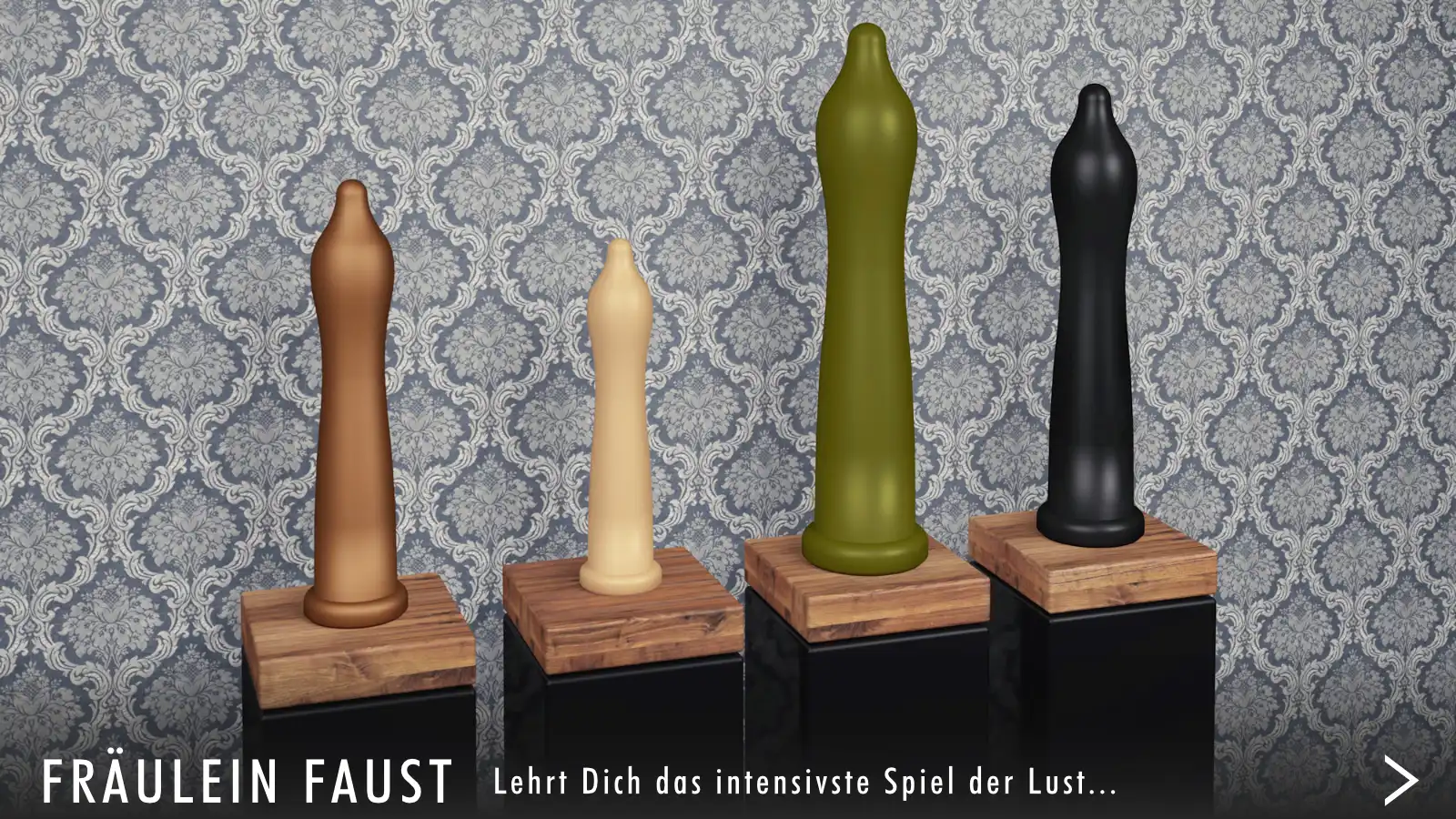FRÄULEIN FAUST, Dildo als stilisierte Hand, handgefertigt, additionsvernetztes 2K-Silikon