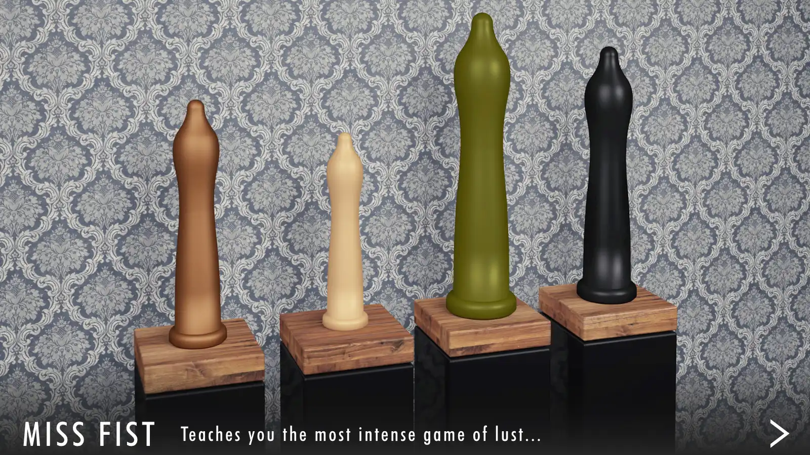 MISS FIST, anal dildo in the shape of a stylized hand, handmade, addition-cured 2K silicone