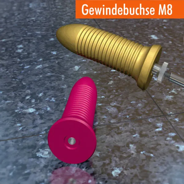 Dildo Apollo mit Gewindebuchse