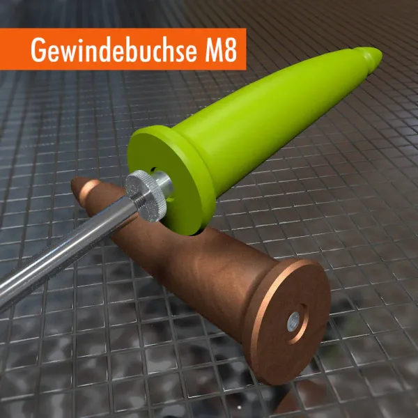 Analplug CANDLE mit Gewindeaufnahme