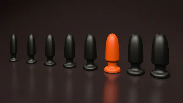 Analplug MELANZANI Perspektive alle Größen