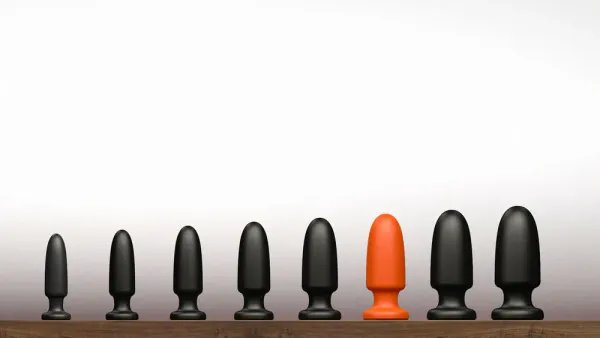Analplug MELANZANI Ansicht alle Größen
